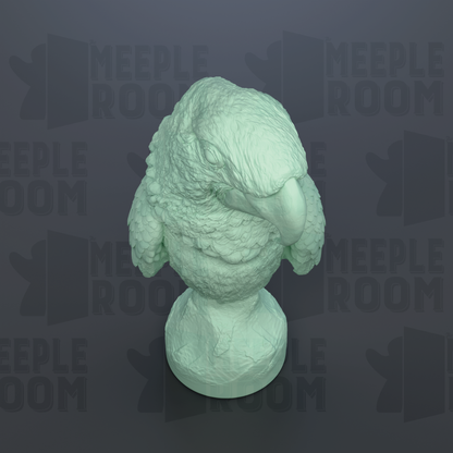 Hyacinth Macaw, Bust by Animal Den Miniatures | Miniature | TTRPG | Unpainted | Print on Demand