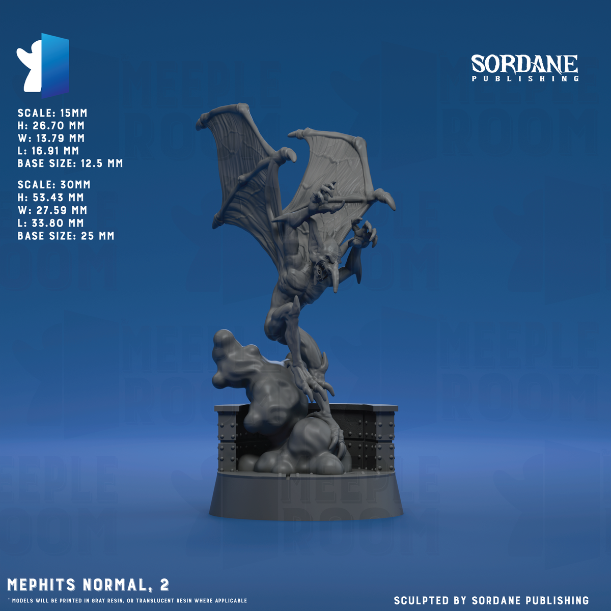 Mephits Normal by Sordane Publishing | Miniature | TTRPG | Unpainted | Print on Demand