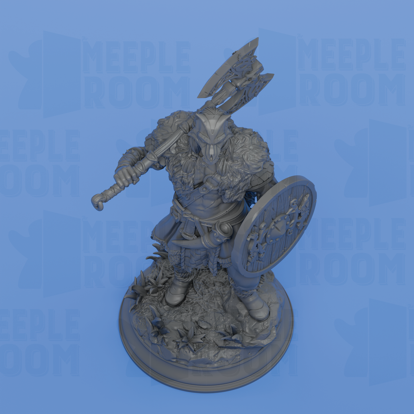 Skjolnir Ulvar, Barbarian of the Wolf by DM Stash | Miniature | TTRPG | Unpainted | Print on Demand