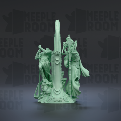 Tarot Arcana, Justice by Nerikson | Miniature | TTRPG | Unpainted | Print on Demand