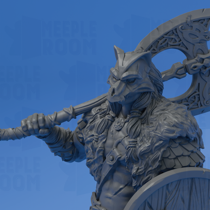Skjolnir Ulvar, Barbarian of the Wolf by DM Stash | Miniature | TTRPG | Unpainted | Print on Demand
