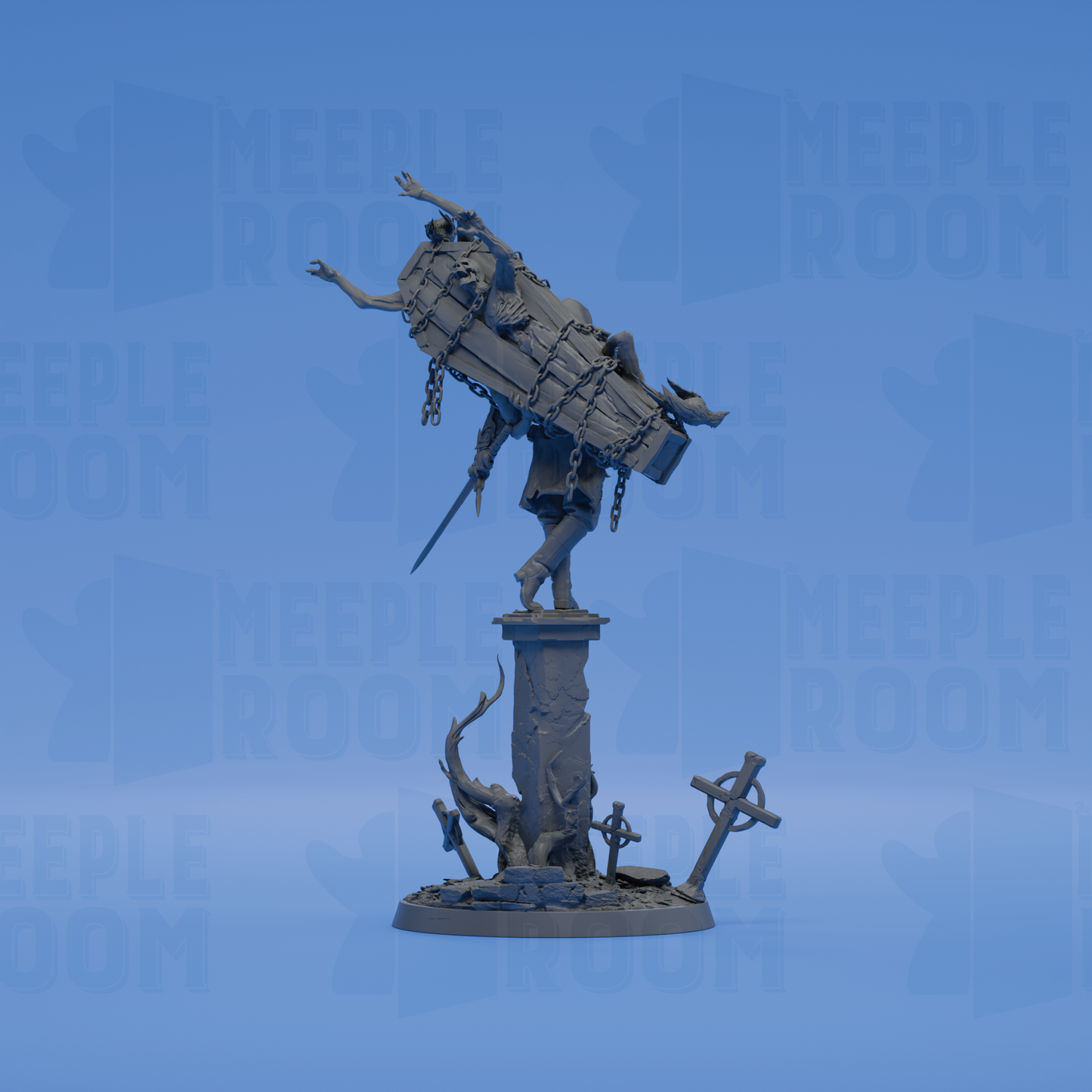 The Four Mourners by Rescale Miniatures | Miniature | TTRPG | Unpainted | Print on Demand