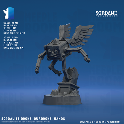 Sordalite Drone, Quadrone by Sordane Publishing | Miniature | TTRPG | Unpainted | Print on Demand