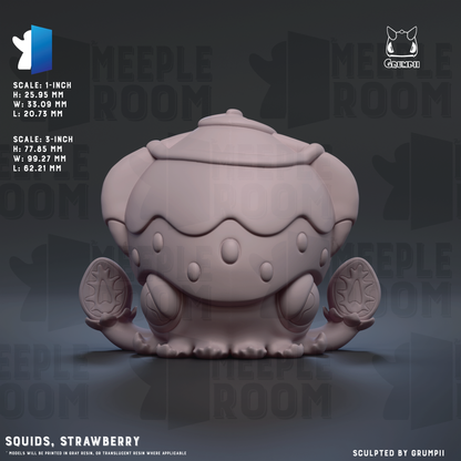 Squids by Grumpii | Miniature | TTRPG | Unpainted | Print on Demand