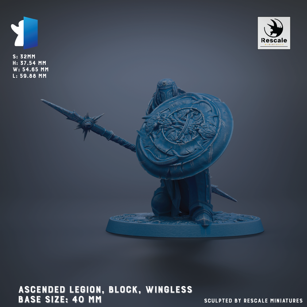 a detailed 3D model of a warrior figure, including a shield, sword, and other weapons, set against a dark background.