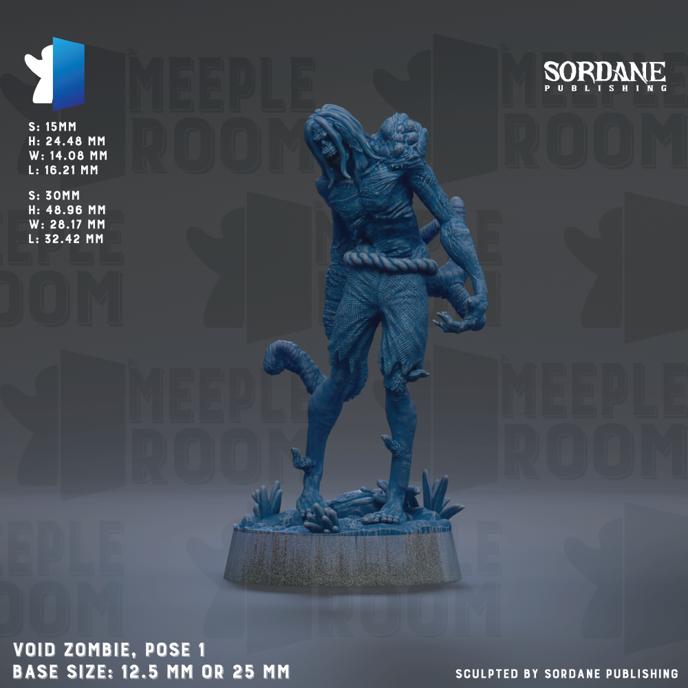 The image is a 3D rendering of a zombie-like figure, possibly a character from a video game or animated film. The figure is standing on a base and appears to be posed in a dynamic, action-like manner. The image does not contain any text or additional objects, and the focus is on the figure itself.