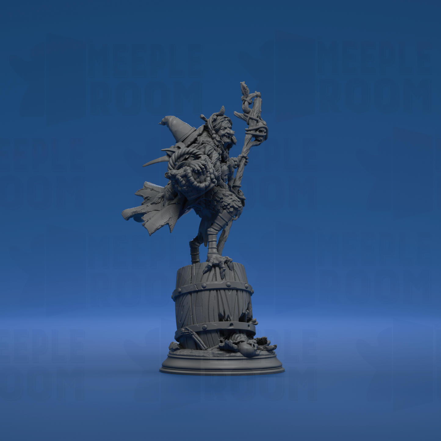 Baba Yaga, Ancient Witch by DM Stash | Miniature | TTRPG | Unpainted | Print on Demand