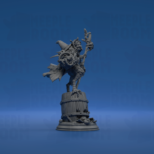 Baba Yaga, Ancient Witch by DM Stash | Miniature | TTRPG | Unpainted | Print on Demand