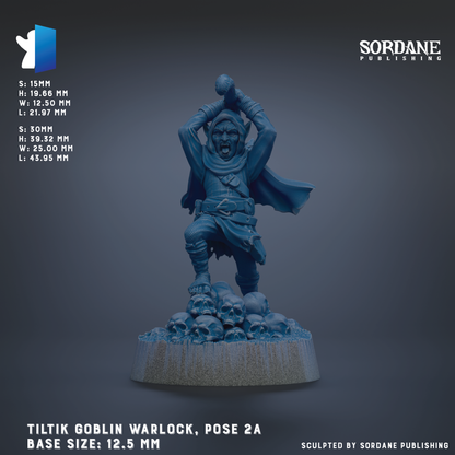 a figurine of a warrior-like character, possibly a troll or a dragon-like creature, posed on a platform with a skull-like base. The figurine is blue in color and appears to be made of a material that resembles stone or metal. The image does not contain any text, and the focus is on the pose and the base of the figurine.