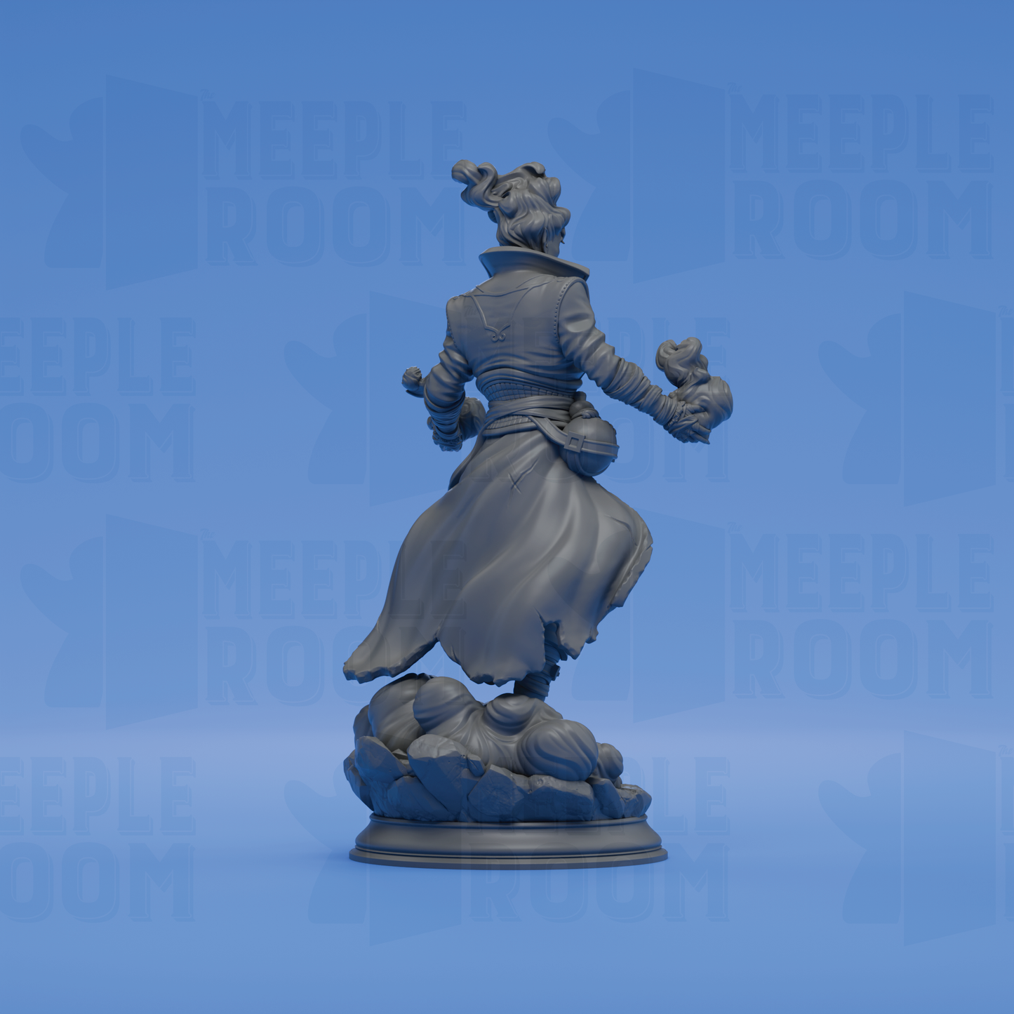 Villam Nitrana, Air Elemi Storm Sorcerer by DM Stash | Miniature | TTRPG | Unpainted | Print on Demand