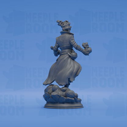 Villam Nitrana, Air Elemi Storm Sorcerer by DM Stash | Miniature | TTRPG | Unpainted | Print on Demand