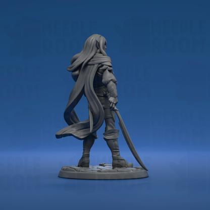 Hassan'dil, Elf Ranger by Twin Goddess Miniatures | Miniature | TTRPG | Unpainted | Print on Demand