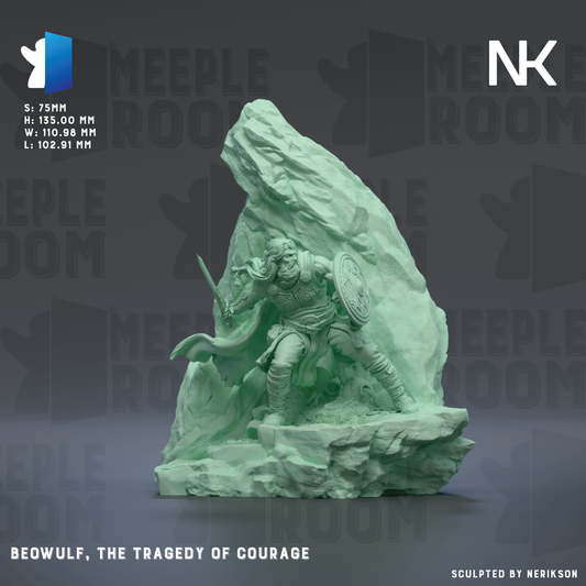 a statue of a man on top of a rock