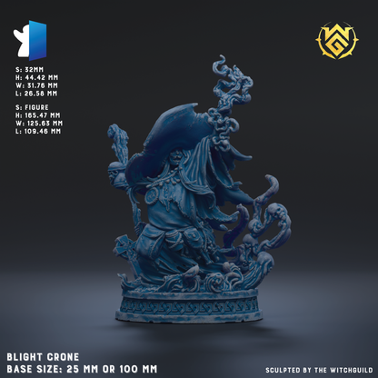 a blue statue of a person holding a sword