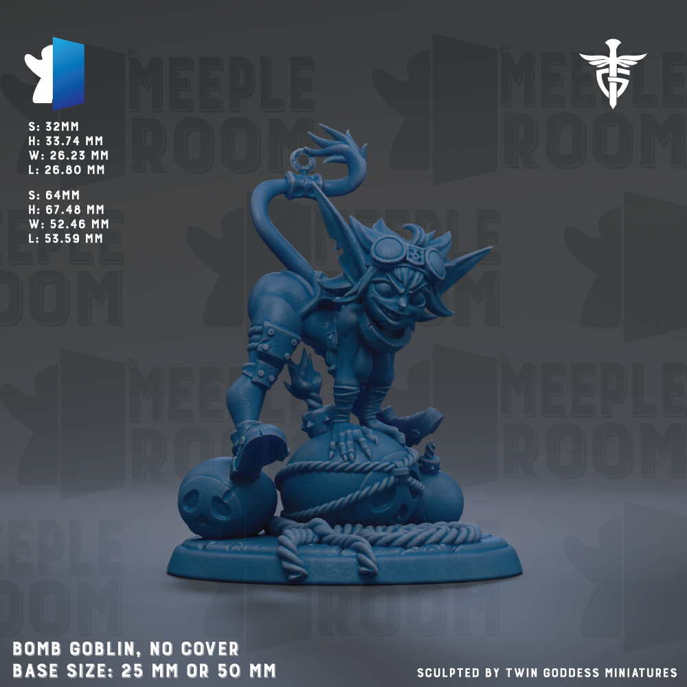 The image is a 3D model of a blue, fantastical creature resembling a dragon or a monster, sitting on a base and holding a spherical object. The creature is shown in a dynamic pose, with its arms and legs spread out. The image does not contain any text or additional objects, and the creature is the sole focus of the image.