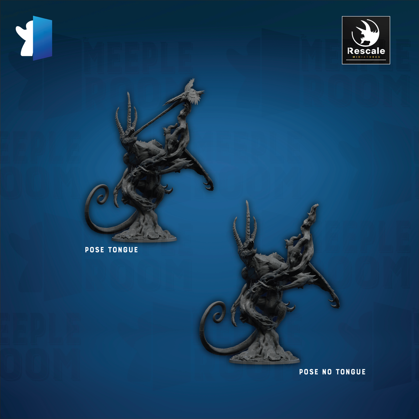 Adult Chameleon Dragon by Rescale Miniatures | Miniature | TTRPG | Unpainted | Print on Demand