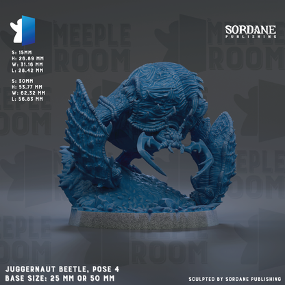 a blue plastic figurine of a creature with a sword