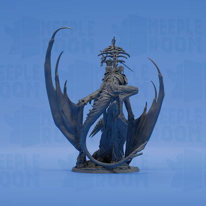 Nightwing Mourner, Mounted by Rescale Miniatures | Miniature | TTRPG | Unpainted | Print on Demand