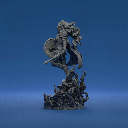Knight of the Nebula by Witchsong Miniatures | Miniature | TTRPG | Unpainted | Print on Demand