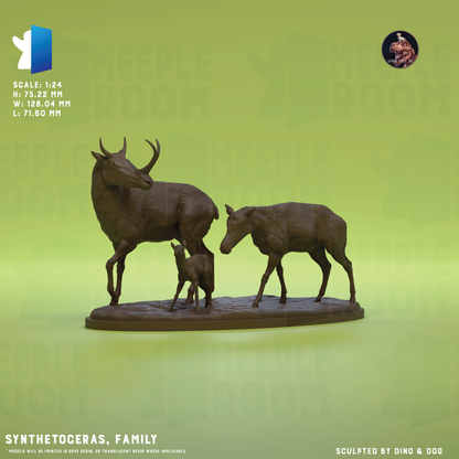 Synthetoceras by Dino & Dog | Miniature | TTRPG | Unpainted | Print on Demand