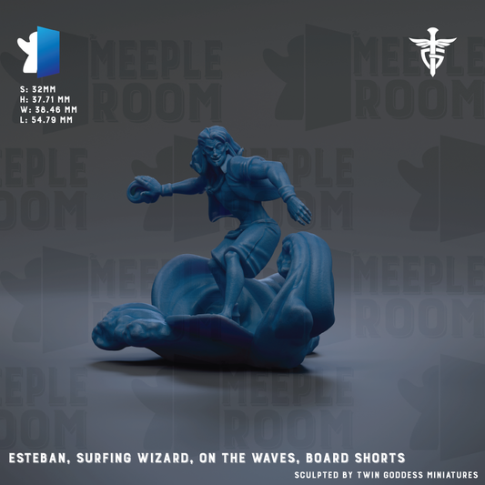 a blue statue of a man riding a horse