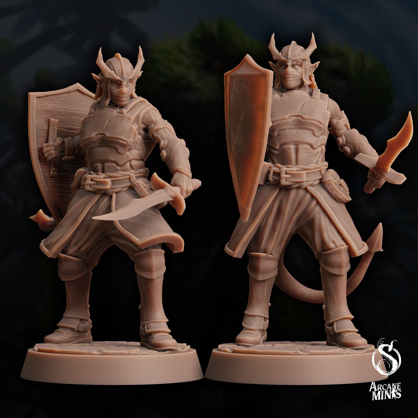 Tiefling Town Guard by Arcane Minis | Please Read Description