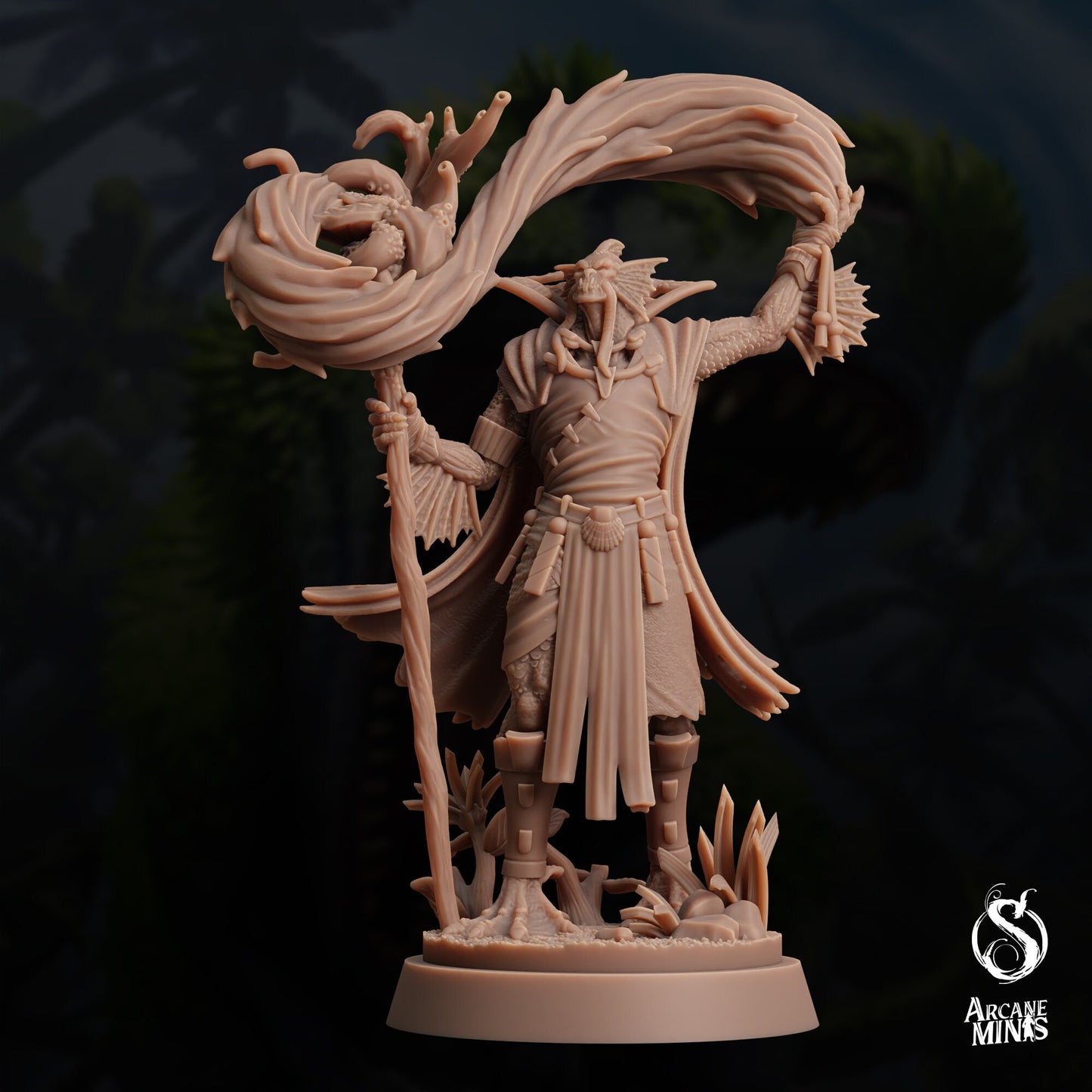 Sahuagin Druid by Arcane Minis | Please Read Description