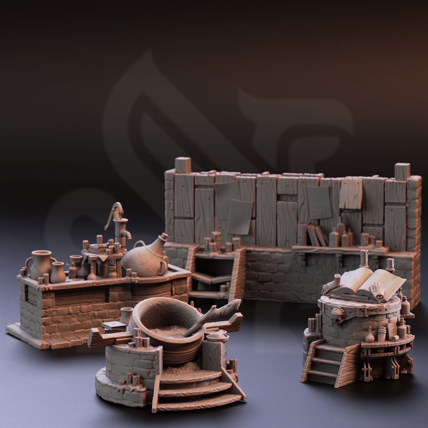 Granny Nora's Hovel Terrain (4-pk) by DM Stash | Please Read description