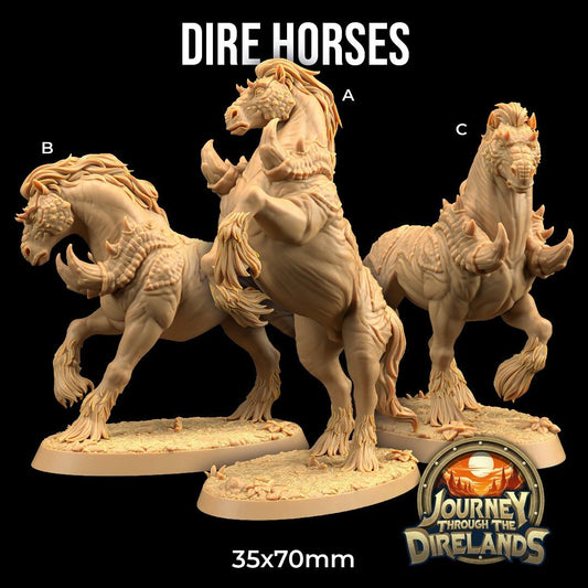 Dire Horses by Dragon Trappers Lodge | Please Read Description