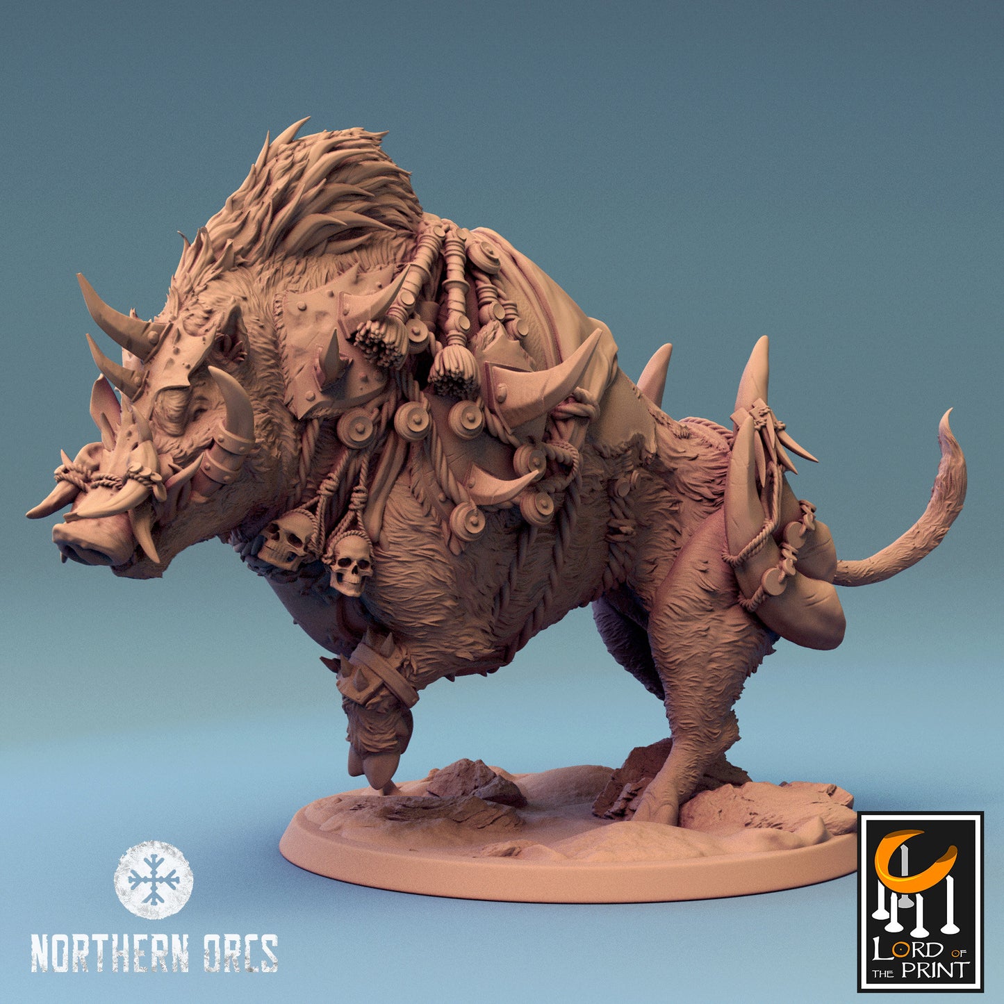 Northern Orcs, Saddled Boars by Lord of the Print | Please Read Description