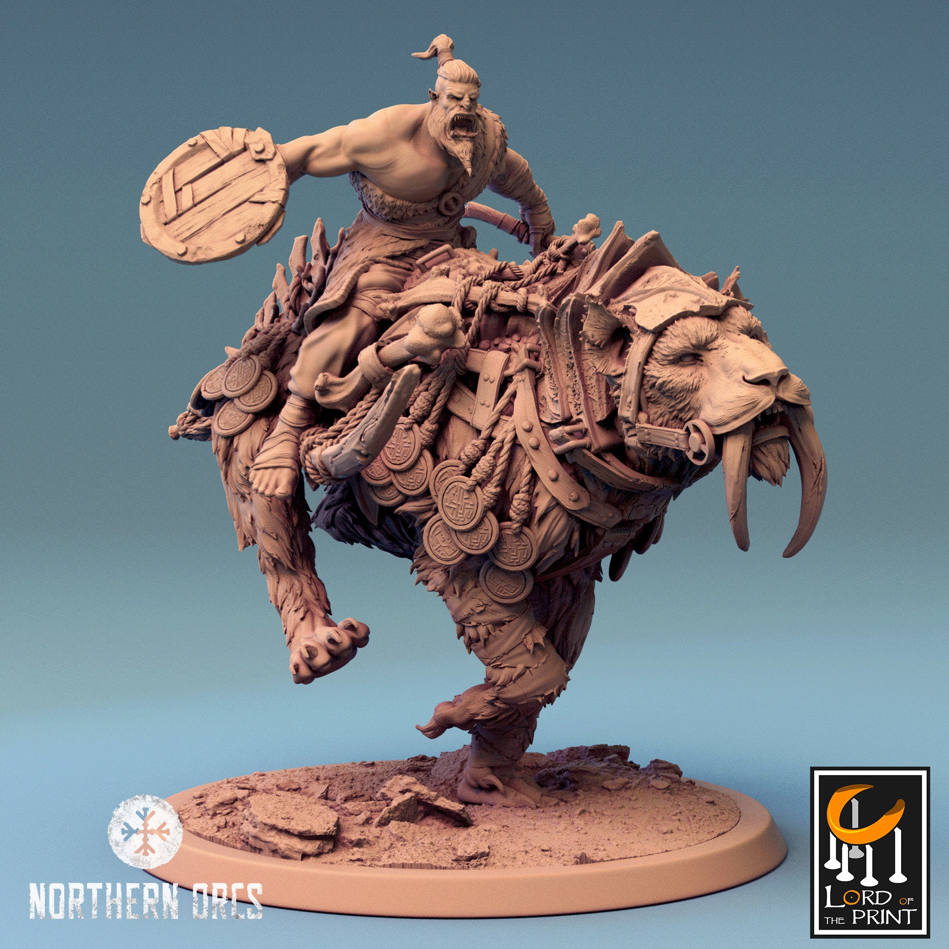 Northern Orcs, Mounted Gelidus Felix by Lord of the Print | Please Read Description