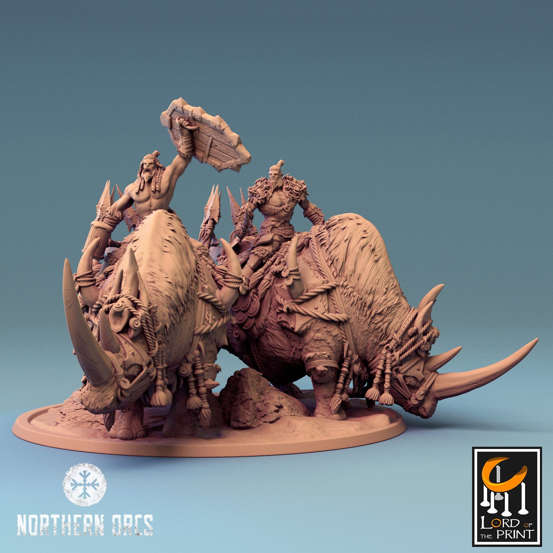 Northern Orcs, Rhinos by Lord of the Print | Please Read Description