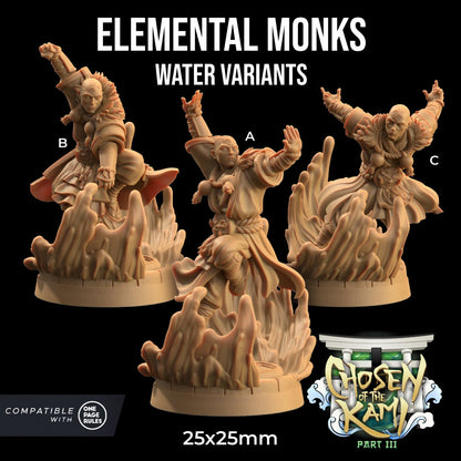 Elemental Monks by Dragon Trappers Lodge | Please Read Description