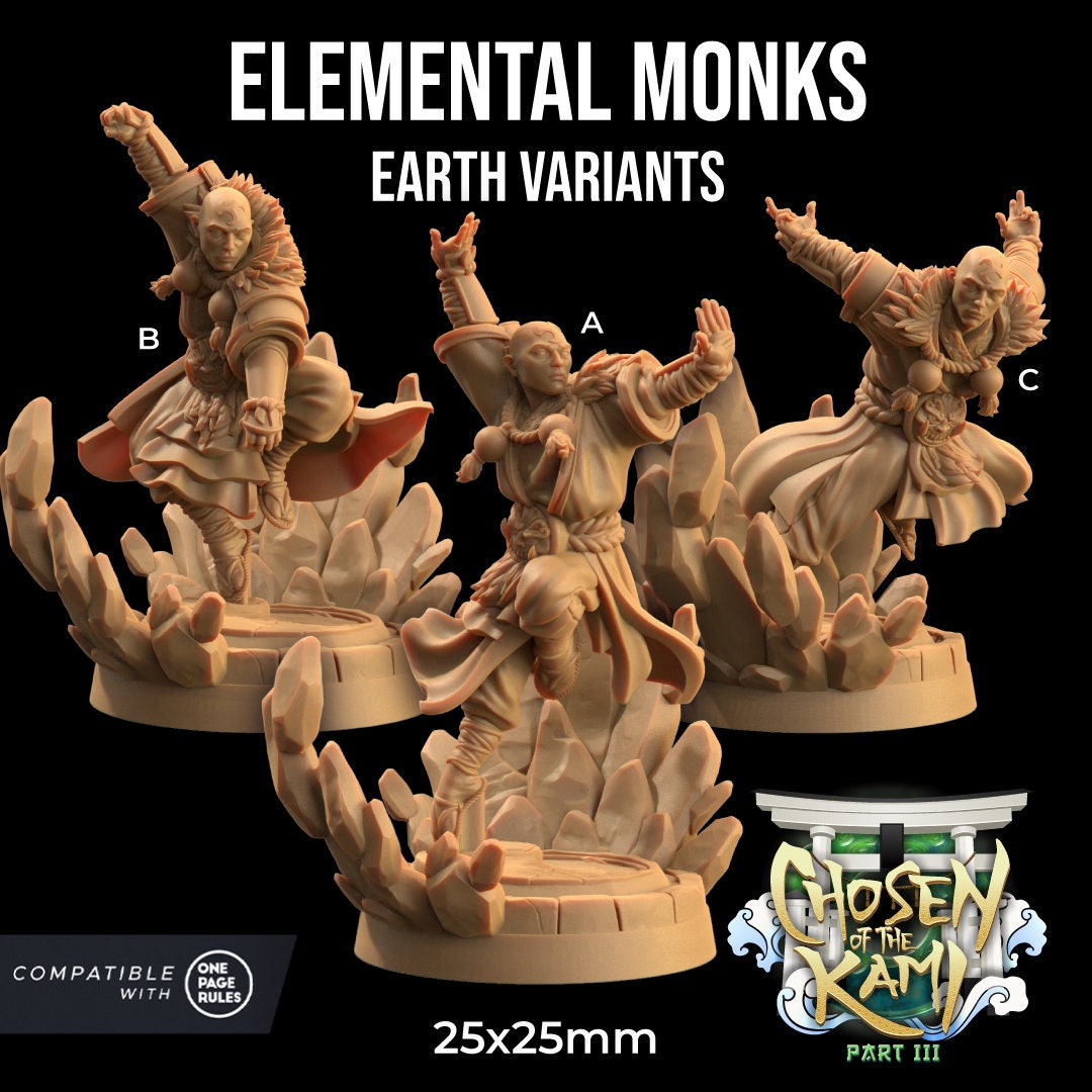 Elemental Monks by Dragon Trappers Lodge | Please Read Description