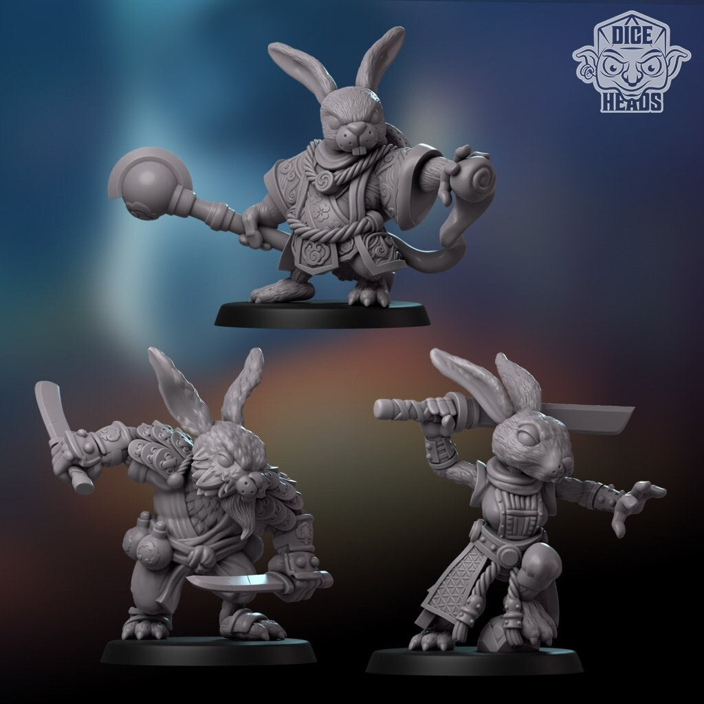Samurai Rabbits by Dice Heads | Please Read Description | Print on Dem ...