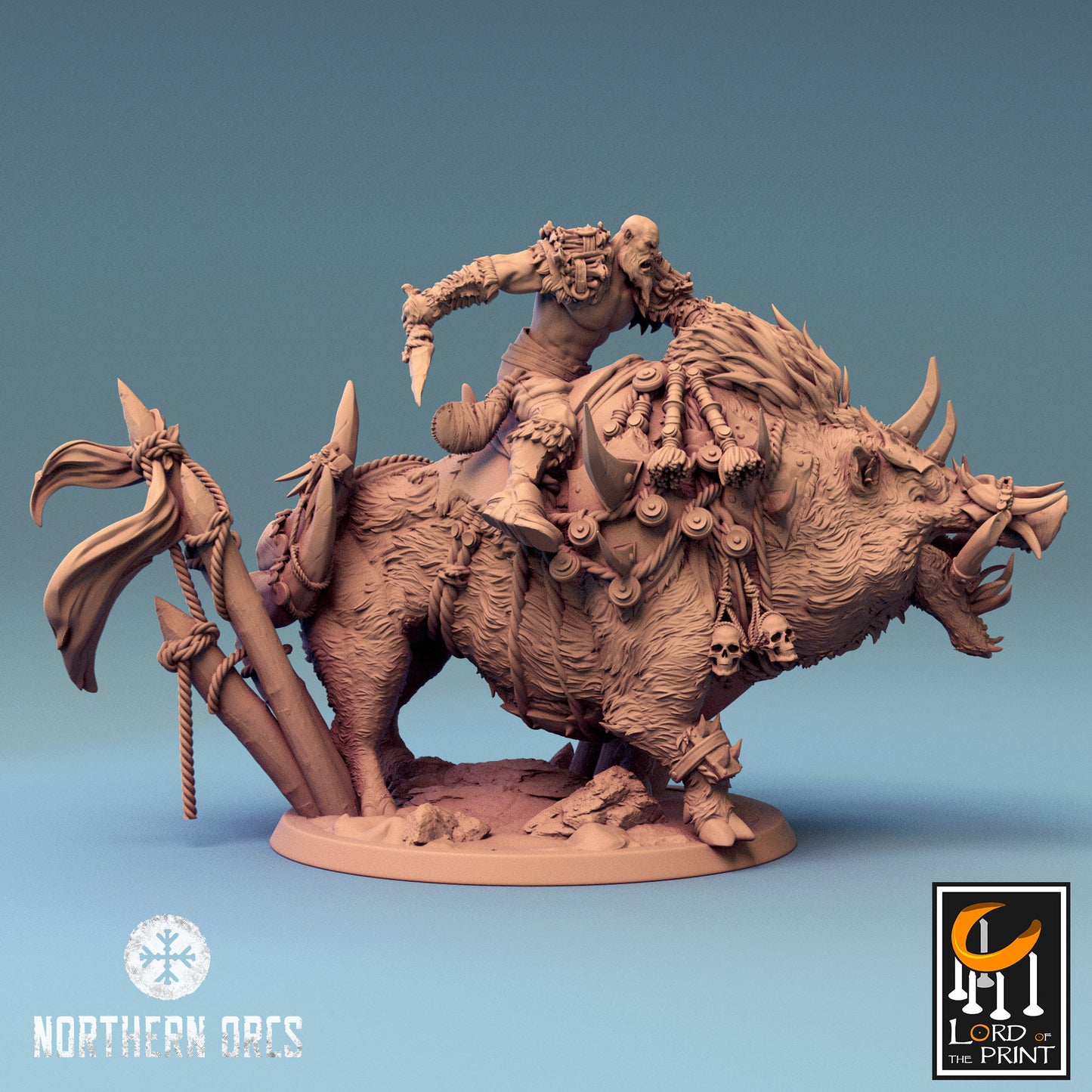 Northern Orcs, Mounted Boars by Lord of the Print | Please Read Description