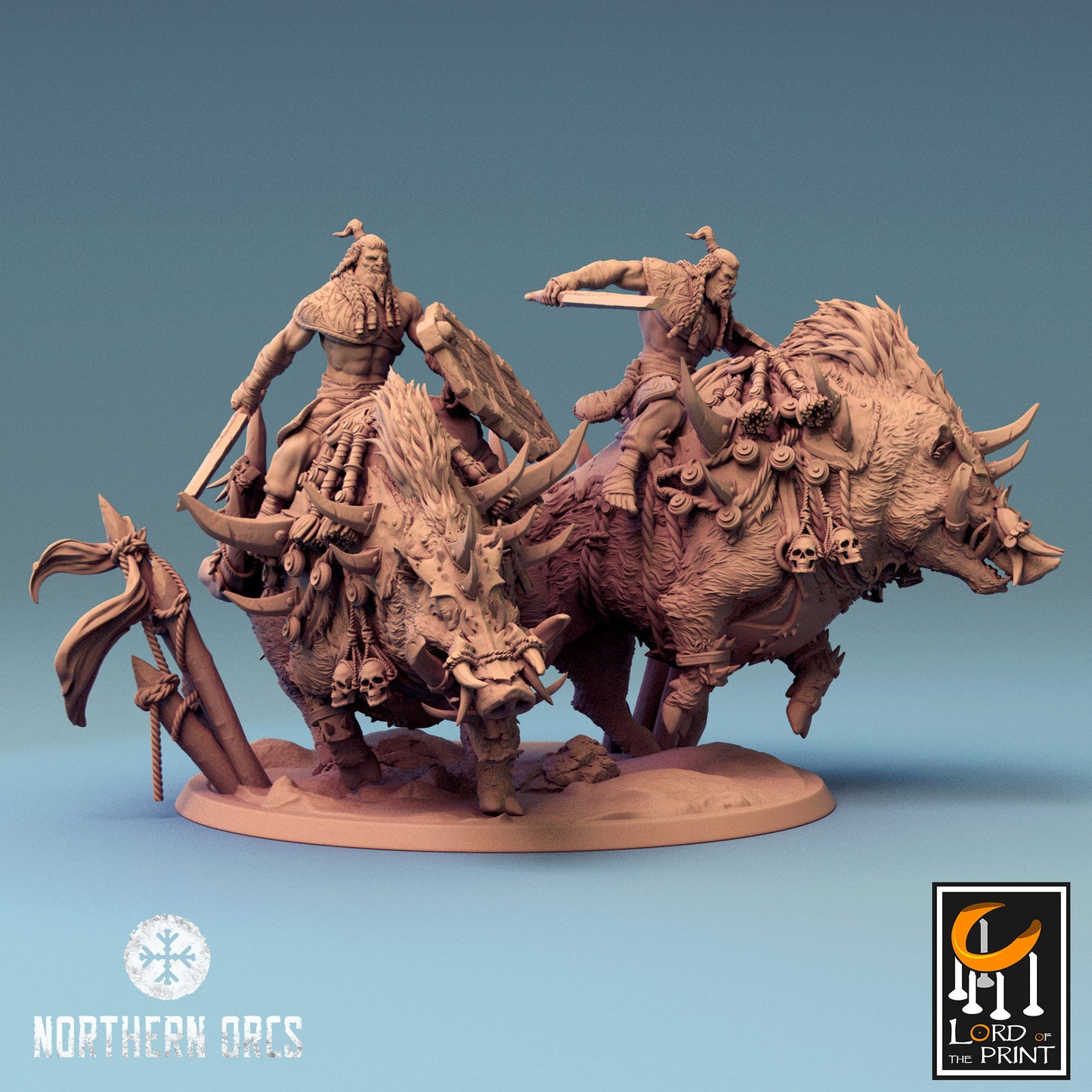 Northern Orcs, Mounted Boars by Lord of the Print | Please Read Description