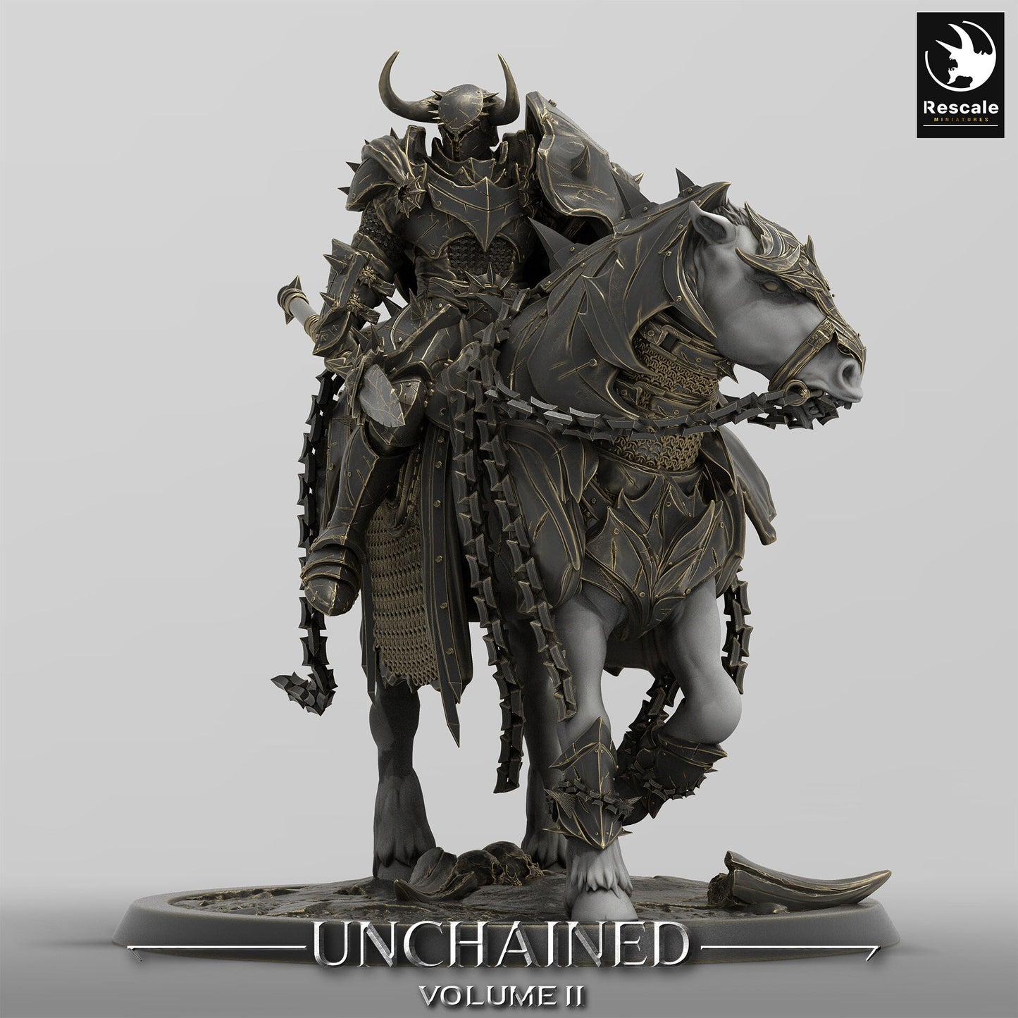 Mounted Unchained Horses by Rescale Miniatures | Please Read Description