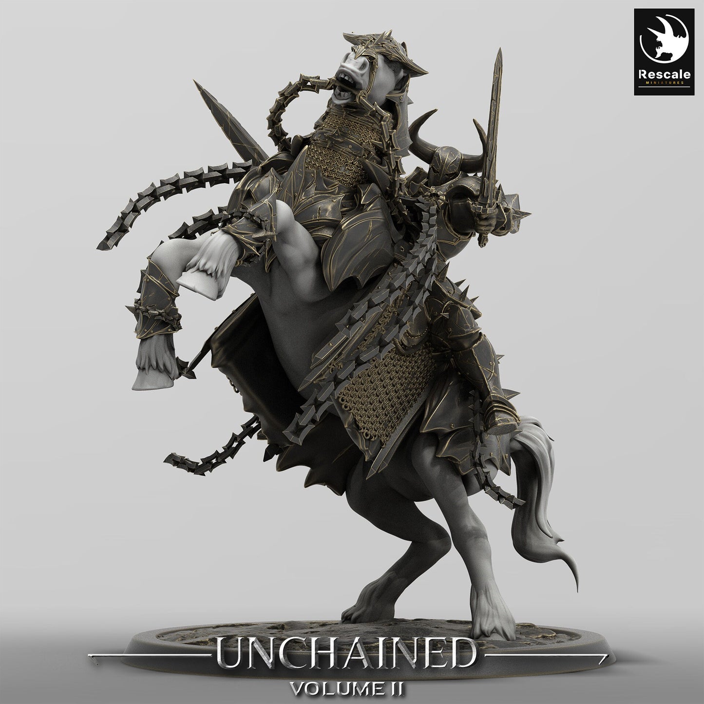 Mounted Unchained Horses by Rescale Miniatures | Please Read Description