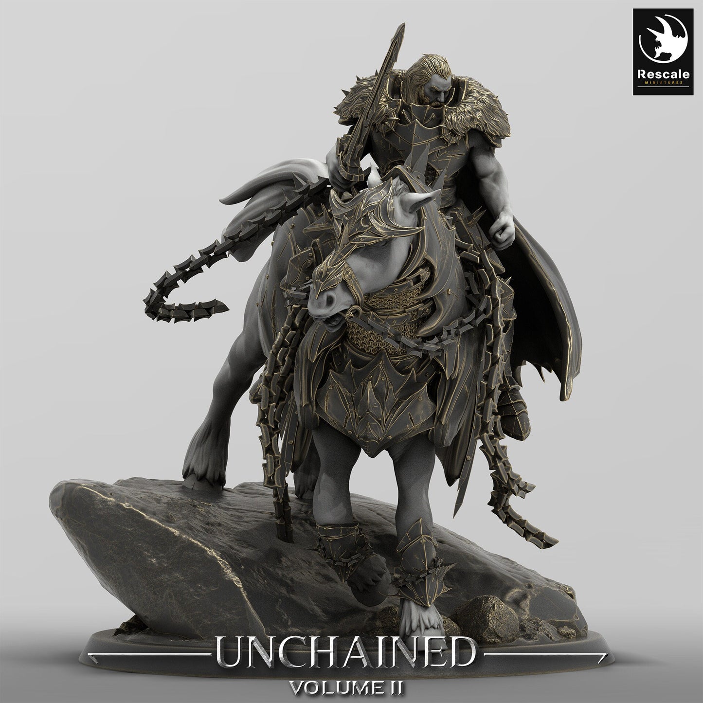 Mounted Unchained Horses by Rescale Miniatures | Please Read Description