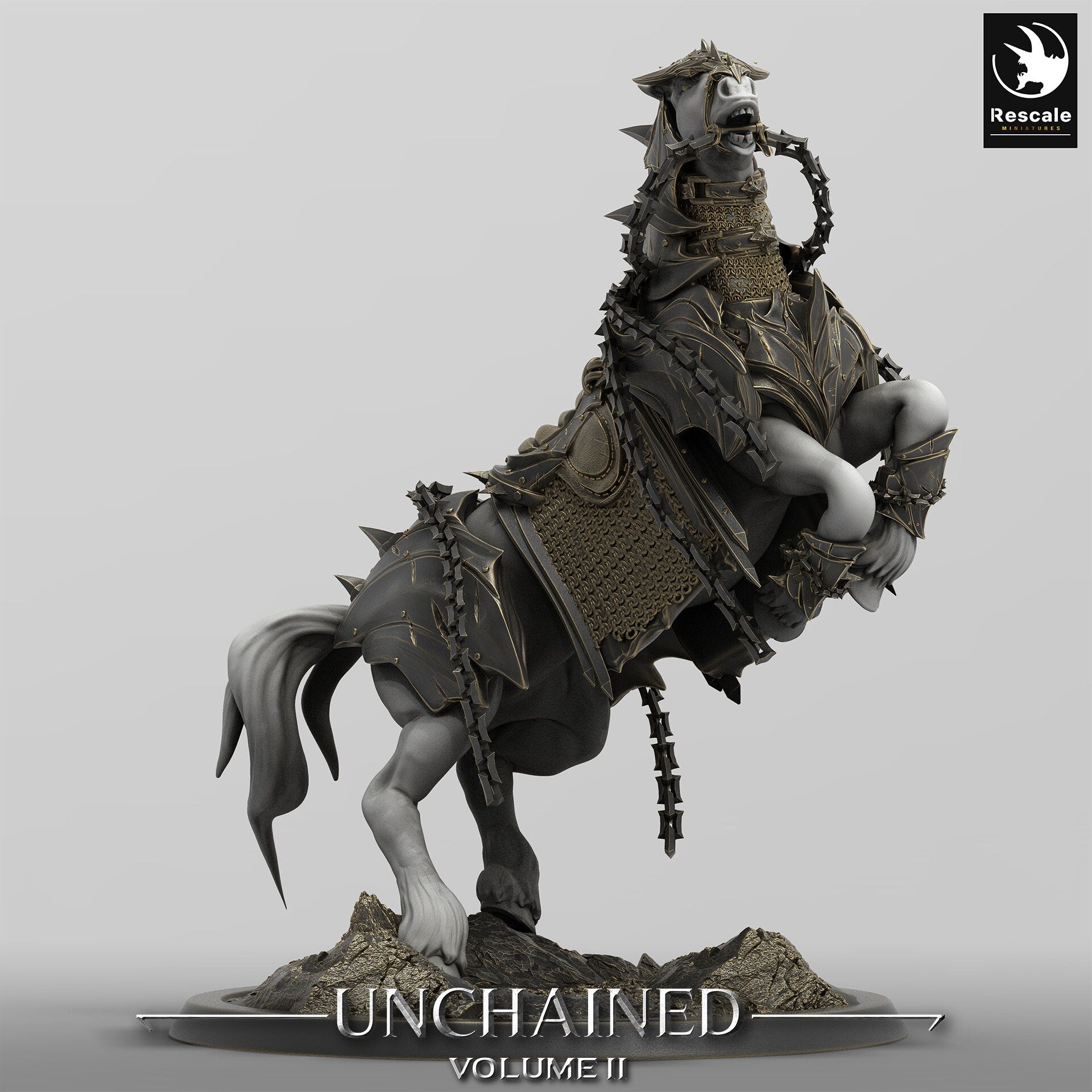 Saddled Unchained Horses by Rescale Miniatures | Please Read Description