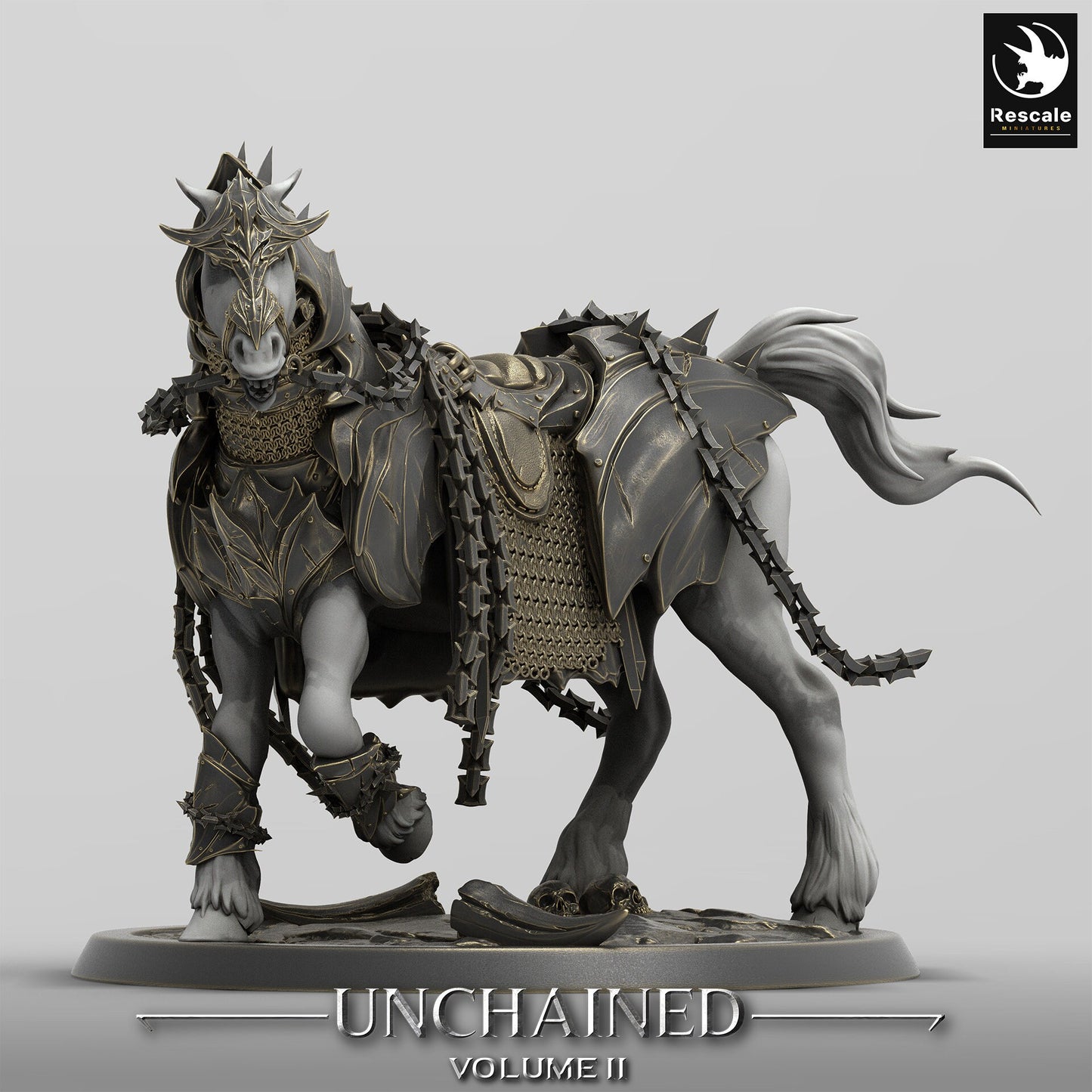 Saddled Unchained Horses by Rescale Miniatures | Please Read Description