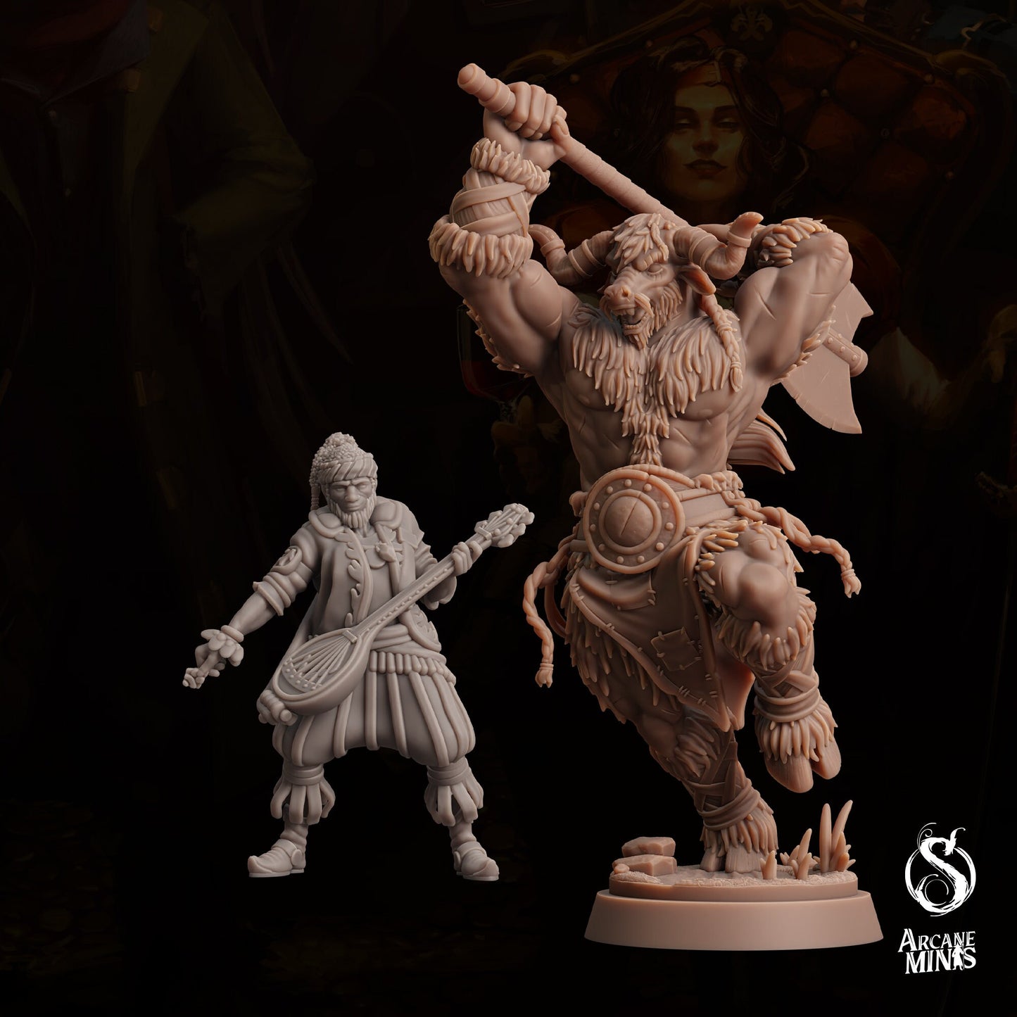 Tauriontaur Barbarian by Arcane Minis | Please Read Description