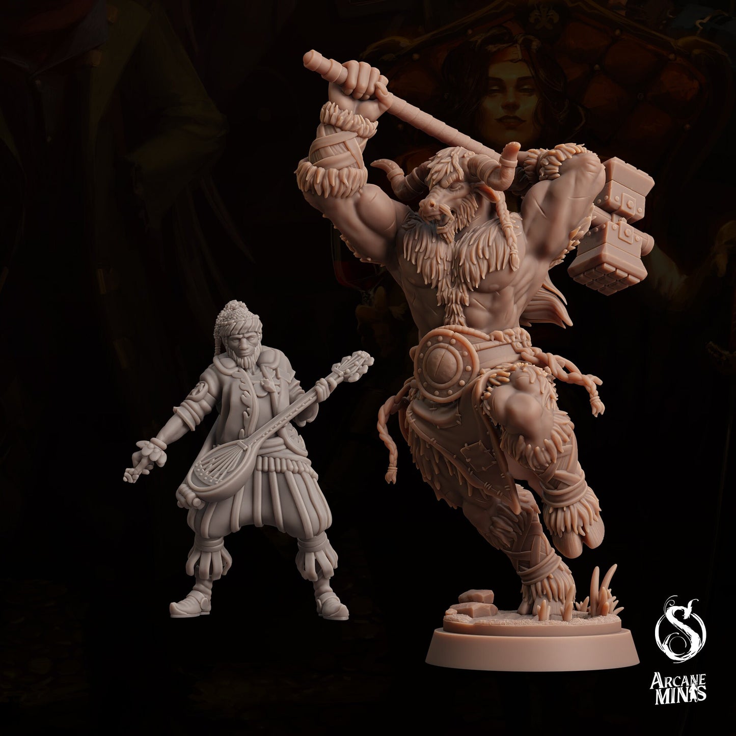 Tauriontaur Barbarian by Arcane Minis | Please Read Description