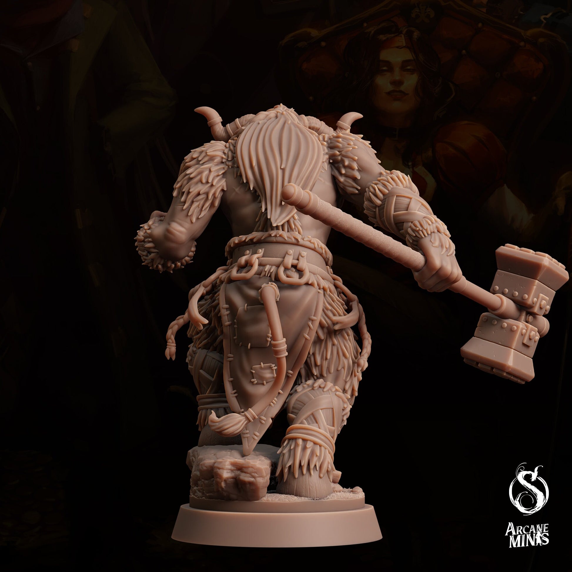 Tauriontaur Barbarian by Arcane Minis | Please Read Description