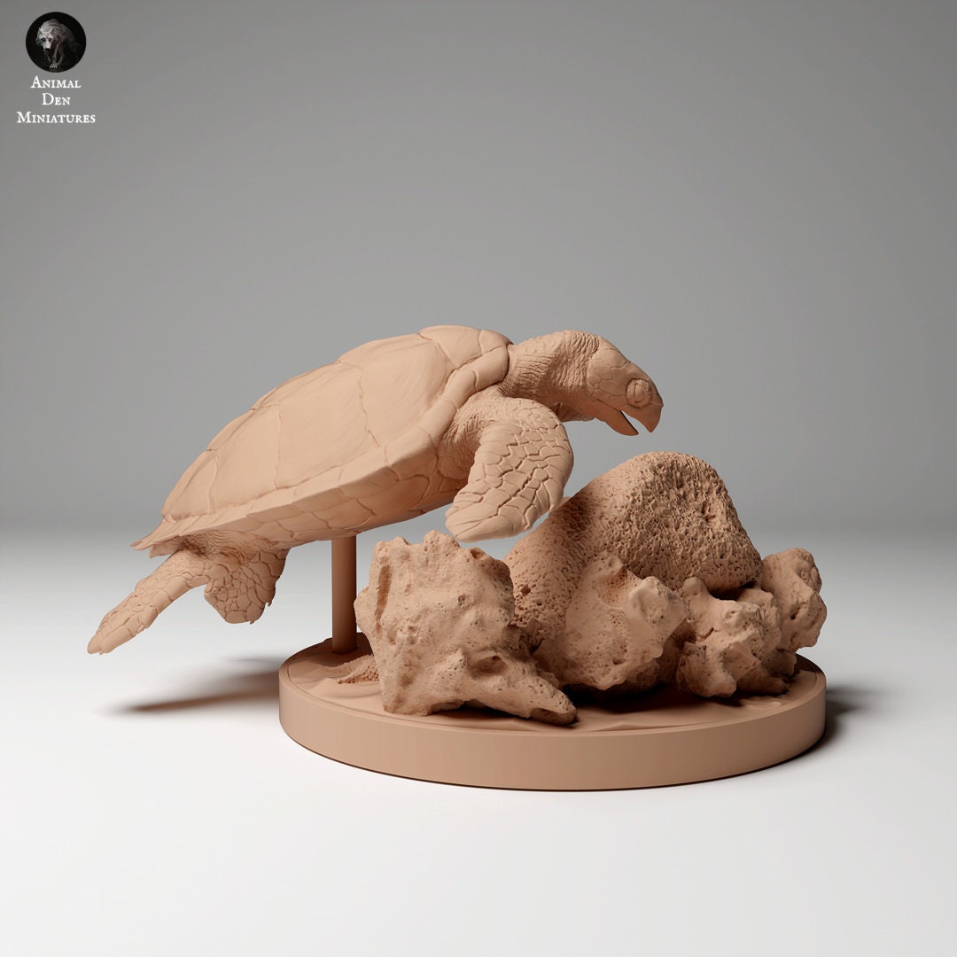 Hawkbill Sea Turtle 1:16 by Animal Den | Please Read Description