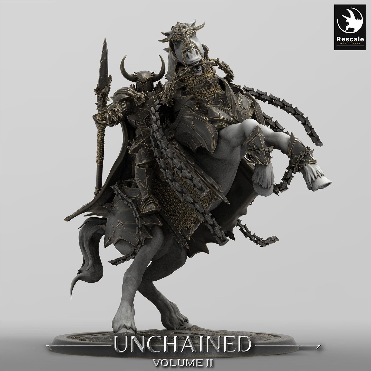 Mounted Unchained Horses by Rescale Miniatures | Please Read Description