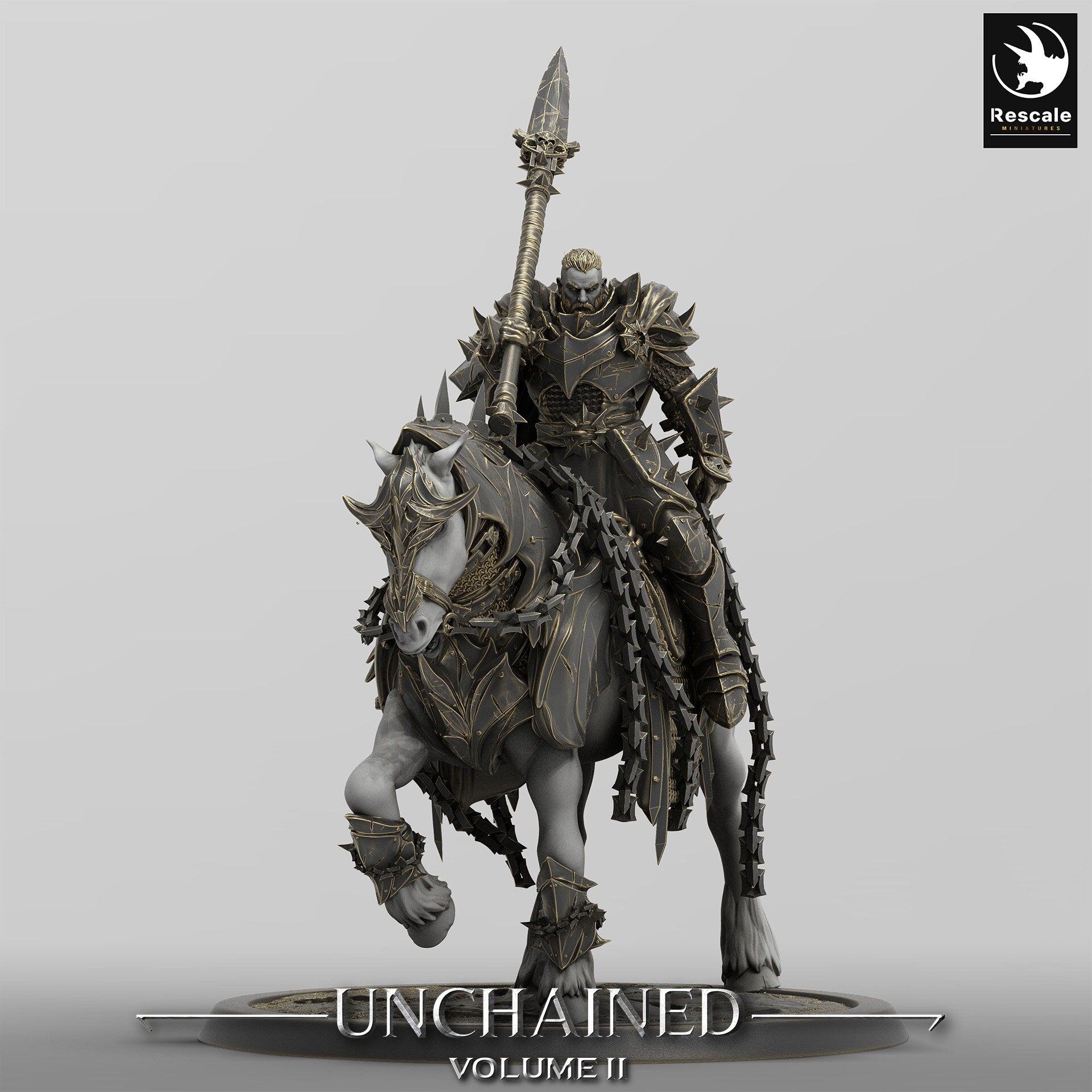 Mounted Unchained Horses by Rescale Miniatures | Please Read Description