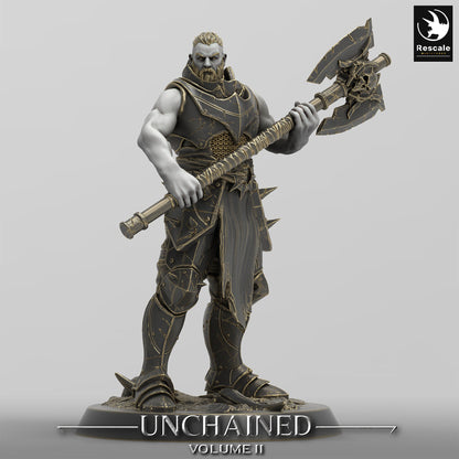 Unchained Axe Warriors by Rescale Miniatures | Please Read Description