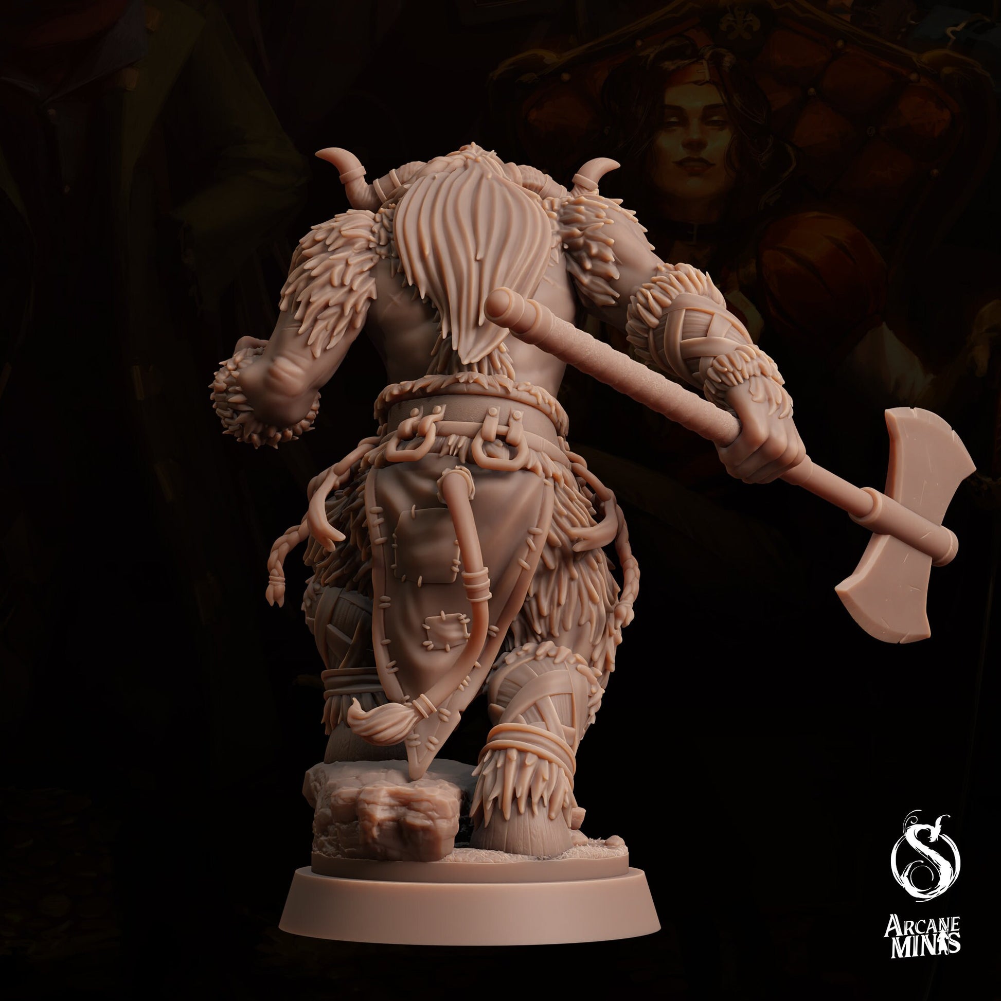 Tauriontaur Barbarian by Arcane Minis | Please Read Description